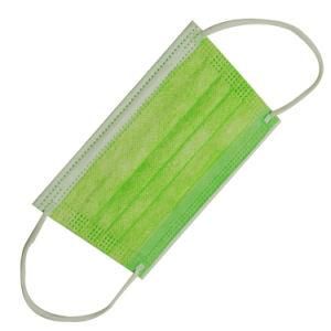 Wholesale Disposable Green Non Sterilization Non-Woven Face Mask for Medical Use