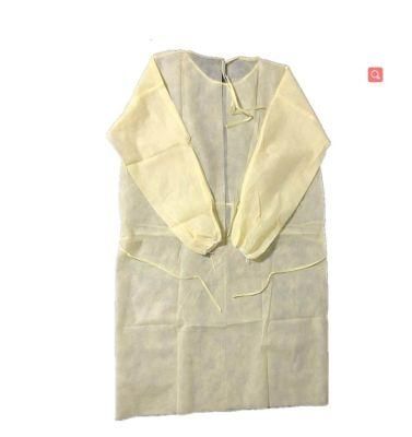 Yellow SMS Safety Clothing Civil Use Disposable Isolation Gown