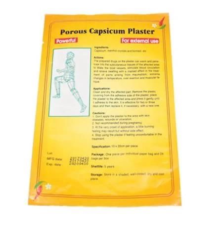 Hot Porous Capsicum Plaster Pain Relief