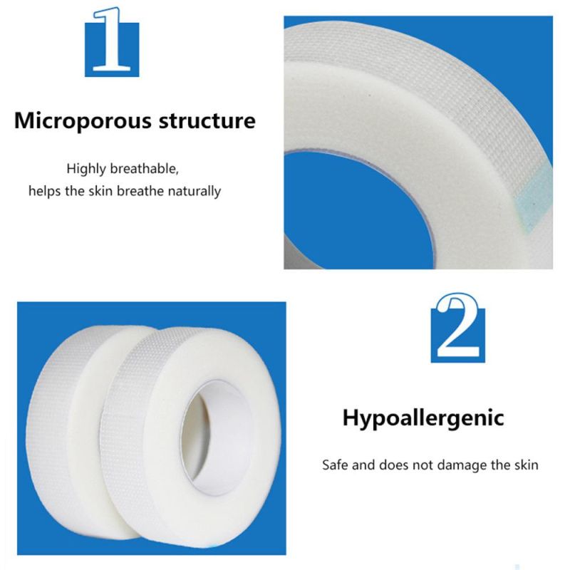 Micropore Tape Adhesive Tape Breathable Eyelash Extension Tape for Taping Bandages Eyelid Stickers