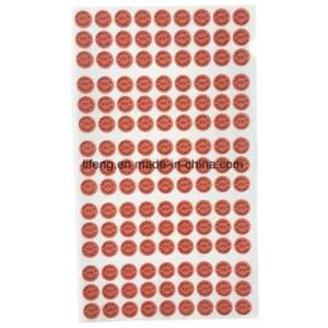 Red to Green Eo Gas and Eto Gas and Ethylene Oxide Indicator Adhesive Round Label