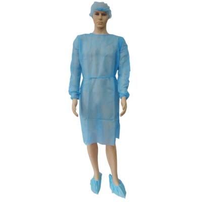 Disposable Isolation Gown Nonwoven PP Knitted Cuff Disposable Isolation Suit Multiple