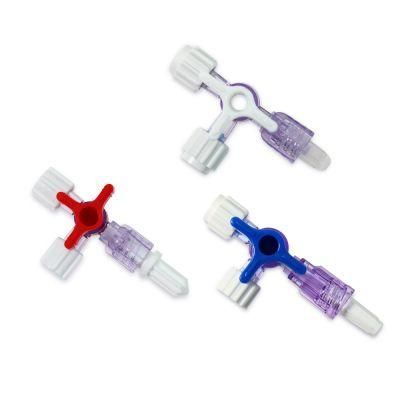 Disposable Single Use Three-Way Stopcock Stopcock for Singe Use Big Size and Small Size with Luer Lock