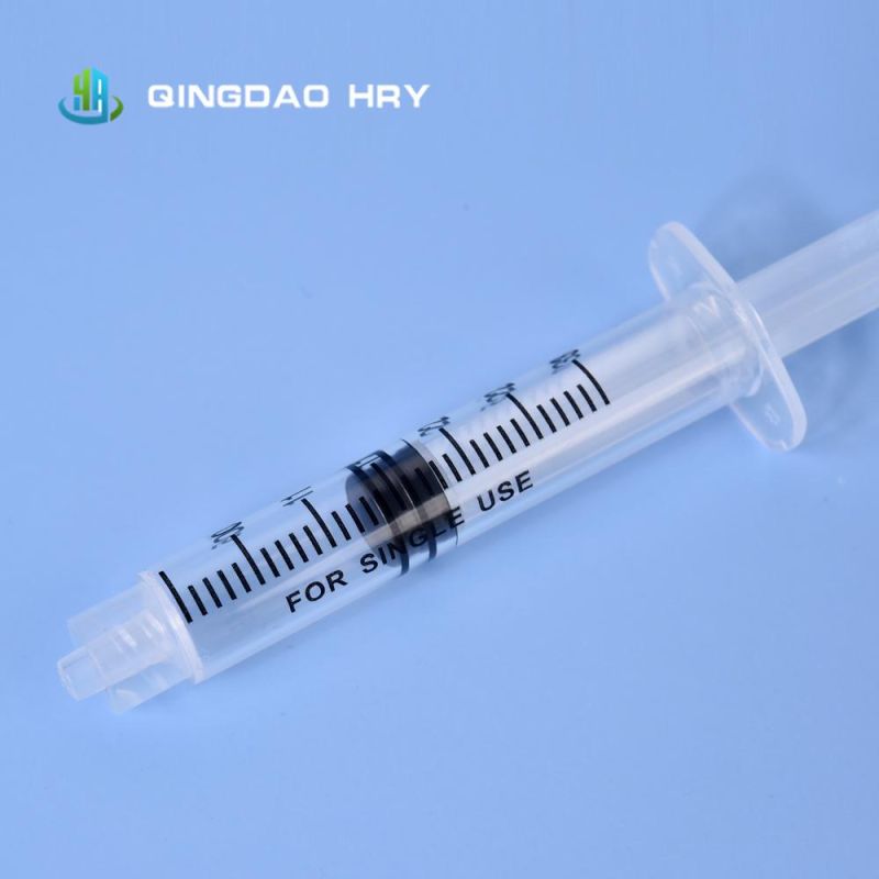 5ml Medical Disposable L Sterile Injection Syringe Without Needle CE FDA ISO &510K