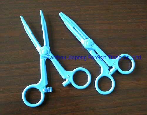 Disposable Use Medical Different Types of Colorful Clamp Plastic Forceps