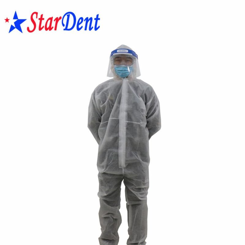 Medical Disposable Hospital Safety Full Body Chemical Protection Isolation Clothing Virus Coverall Protective Suit Protects