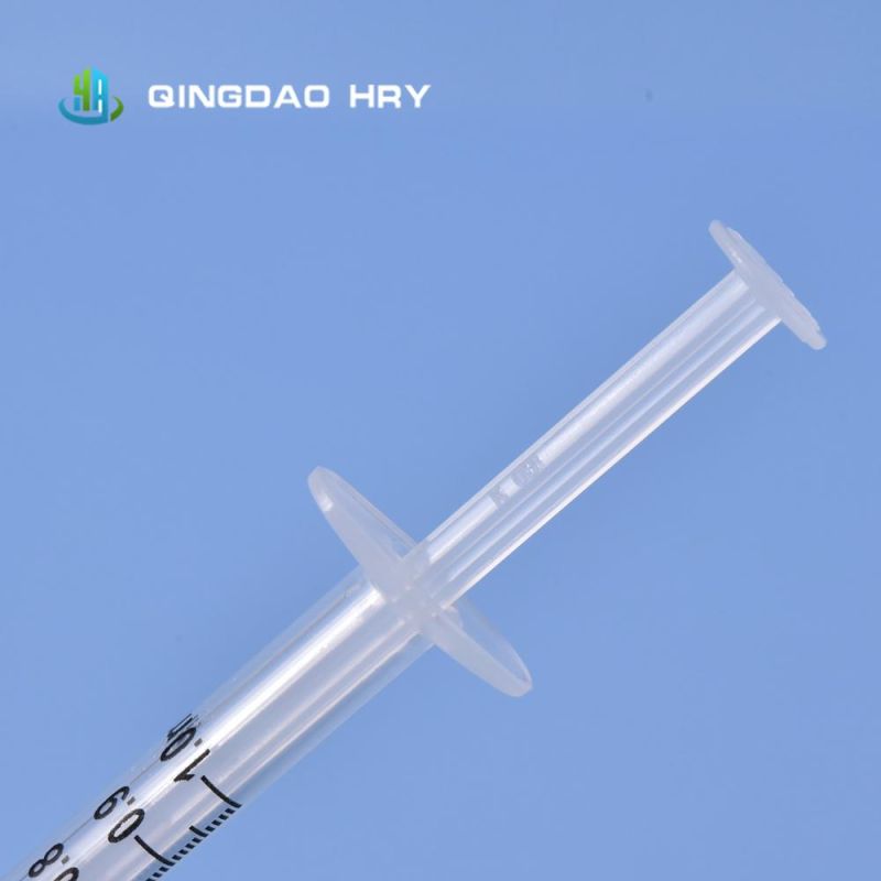 Manufacture of 1ml Medical Luer Slip Disposable Syringe &Injector with Needle 5 Million PCS in Stock