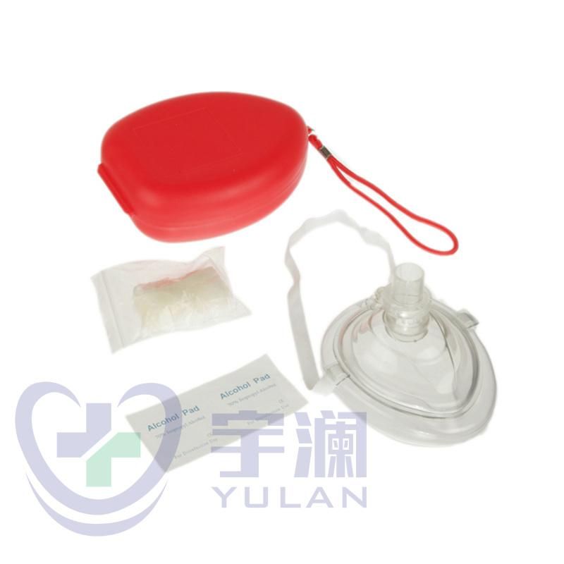 First Aid Disposable Emergency Medical PVC CPR Mask CPR Face Mask