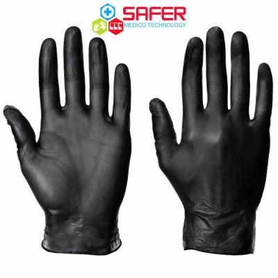 Gloves Nitrile Examination Disposable Powder Free Black