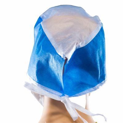 Elastic Anti-Slip Surgical Doctor Cap Disposable Non Woven Cap Doctor Cap