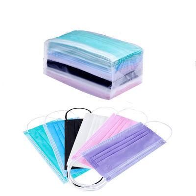Hot Sale Non Woven Fabric Colorful Daily Life 3 Layers Unisex Disposable Medicalface Mask
