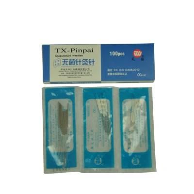 Factory Price Disposable 100% Sterile Silver Wire Handle Acupuncture Needles with Plastic Bag Packing