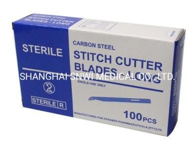 Sterile Disposable Medical Carbon Steel Stainless Steel Surgical Scalpel Blade/Stitch Cutter