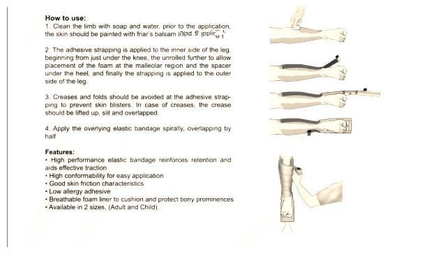 Mdr CE Approved Anji Hengfeng Tensoplast Bandage Skin Traction Kit Made of Bandage and Foam