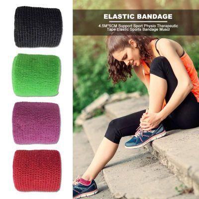 TUV Rheinland CE FDA Certified Flexible Cohesive Elastic Ankle Gauze Bandage for Sportscenters
