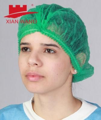 China 18 Inches Double Elastic Disposable Medical Surgical Mob Cap