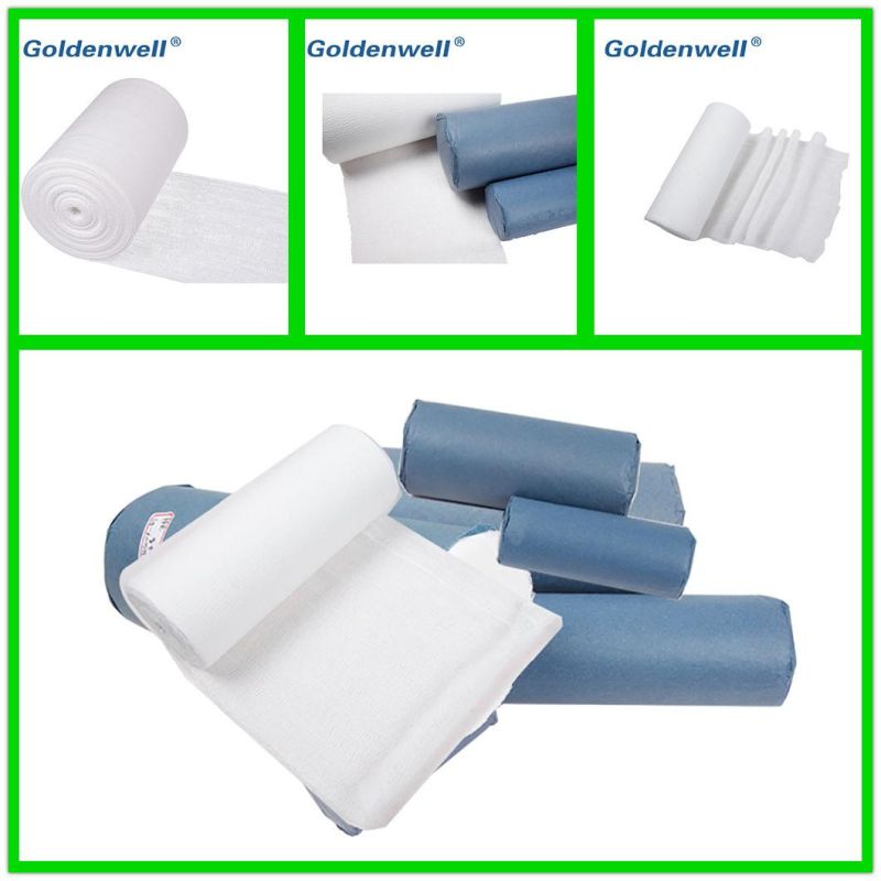 Medical Absorbent Cotton Gauze Roll Size