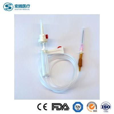Sunton Blood Transfer Set China Disposable Infusion Set Manufacturer Sterile Clear Safety Medical Disposable Blood Transfusion Set