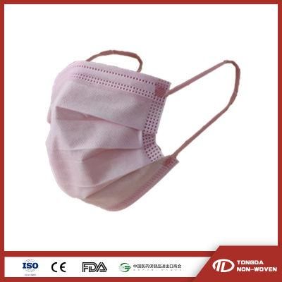 Disposable Pink Color Non Woven Face Masks