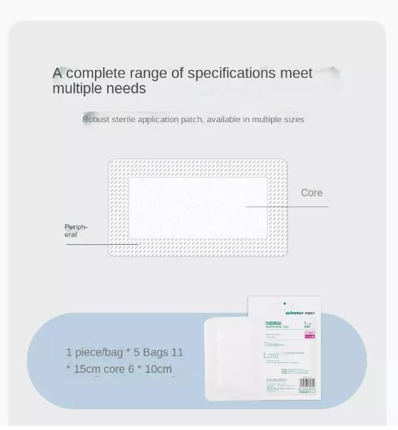 First Aid Kit Accessories Elastic Long Spunlace Non-Woven Fabric Anti-Abrasive Foot Wound Dressing/Tape/Plaster