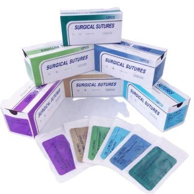Disposable Sterile Medical Absorbable Surgical Poleglecaprone/Pgcl Suture with CE FDA