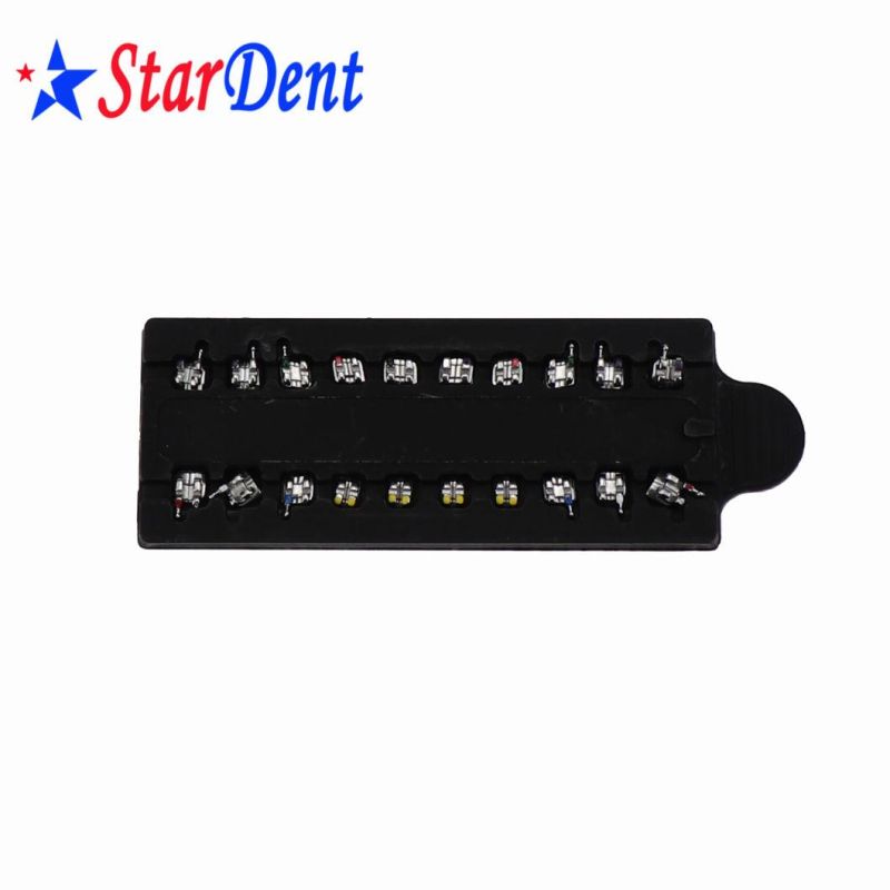 Attractive Black Brackets Orthodontic Materials Metal Bracket with Dental Mesh/ Monoblock Brackets