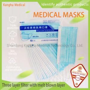 Shandong Kanghu Universal Disposable Medical Mask Three Layer Mask/ /Type Iir