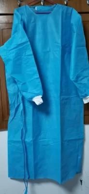 Fumo Isolation Non Woven SMS Surgical Moisture Proof Disposable Gowns for Medical with Knitted Cuffs