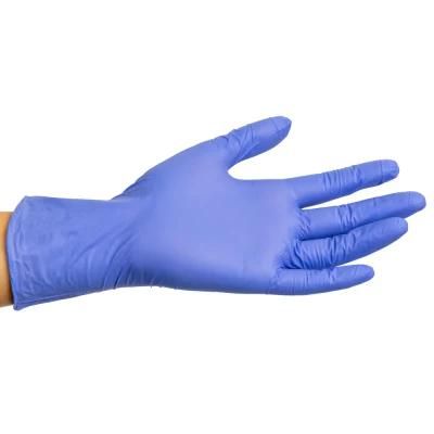 Disposible Powder Free Nitrile Gloves Blue Black Color Size From S to XL/Powder Free Disposable Blue Examination Nitrile Gloves&#160;
