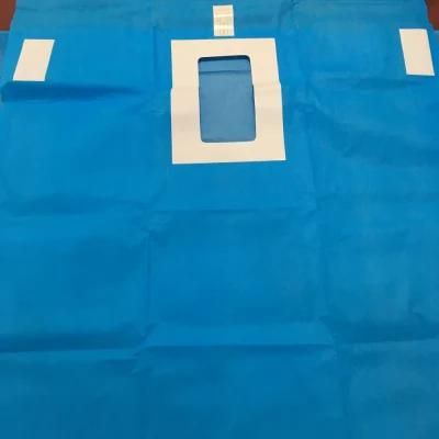 T-Shaped Sterile Laparotomy Adhesive Drape with Fenestration