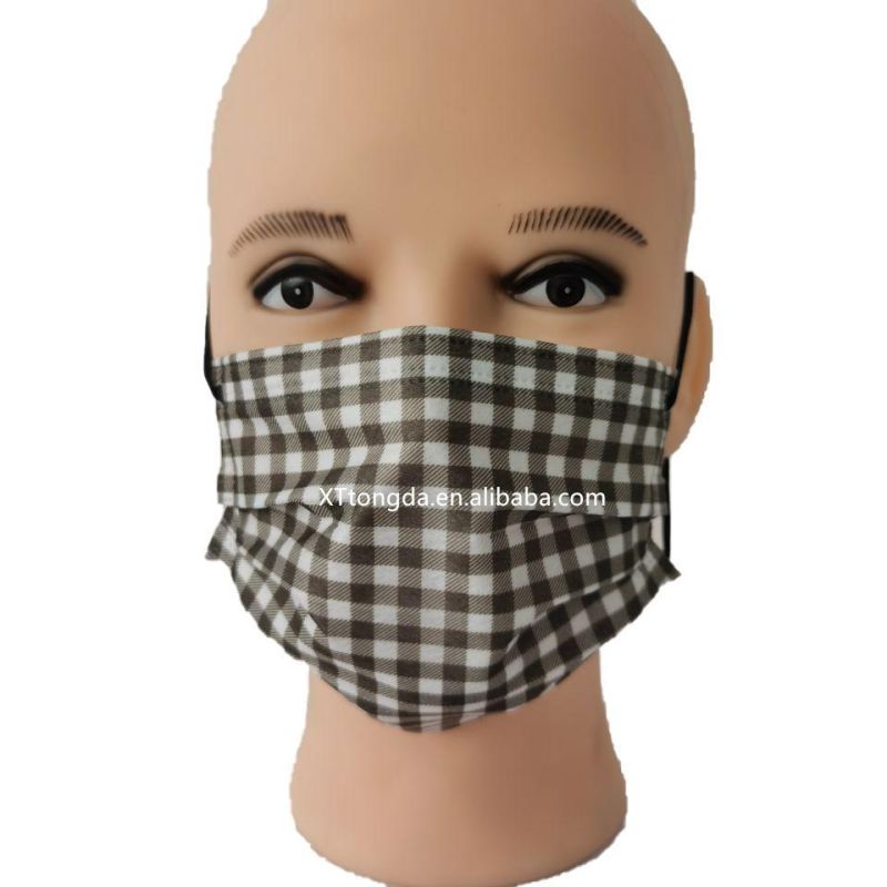 Custom Fashion Printed Logo Disposable Dustproof Protective Face Mask for Adults Kids with Earloop