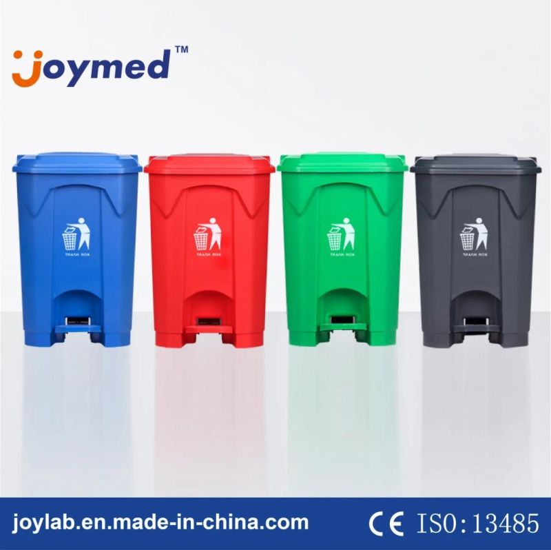 50L 13 Gallon Medical Waste Container Plastic Trash Bin with Pedal