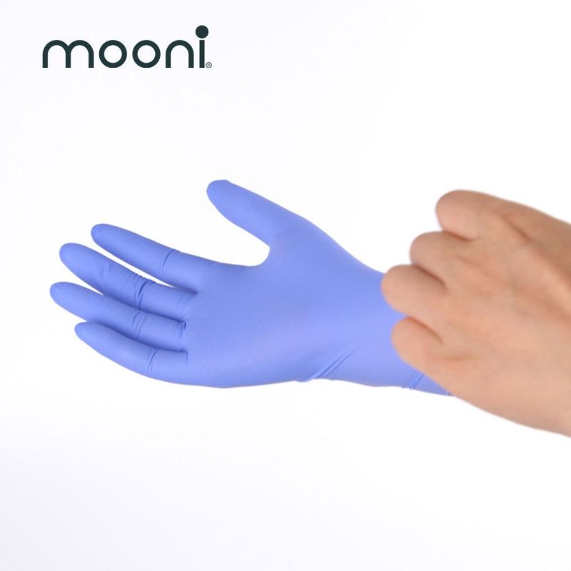 Wholesale Rubber Non-Latex Medical Protective Examination Gloves Safety Eco-Friendly Disposable Medical Nitrile Gloves