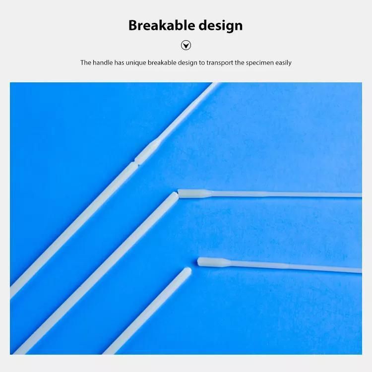 HD5 Disposable Medical Sterile ABS Stick Specimen Oral Nasal Sampling DNA Collection Buccal Flocked Throat Swabs