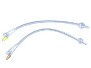 Single Use Medical 100% All Silicone Foley Catheter CE, ISO Approval