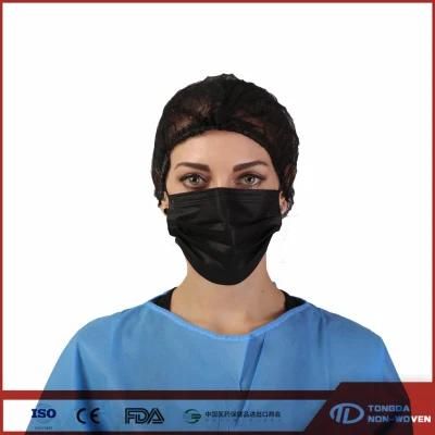 Black Color Earloop Full Face Mask Medical Mask