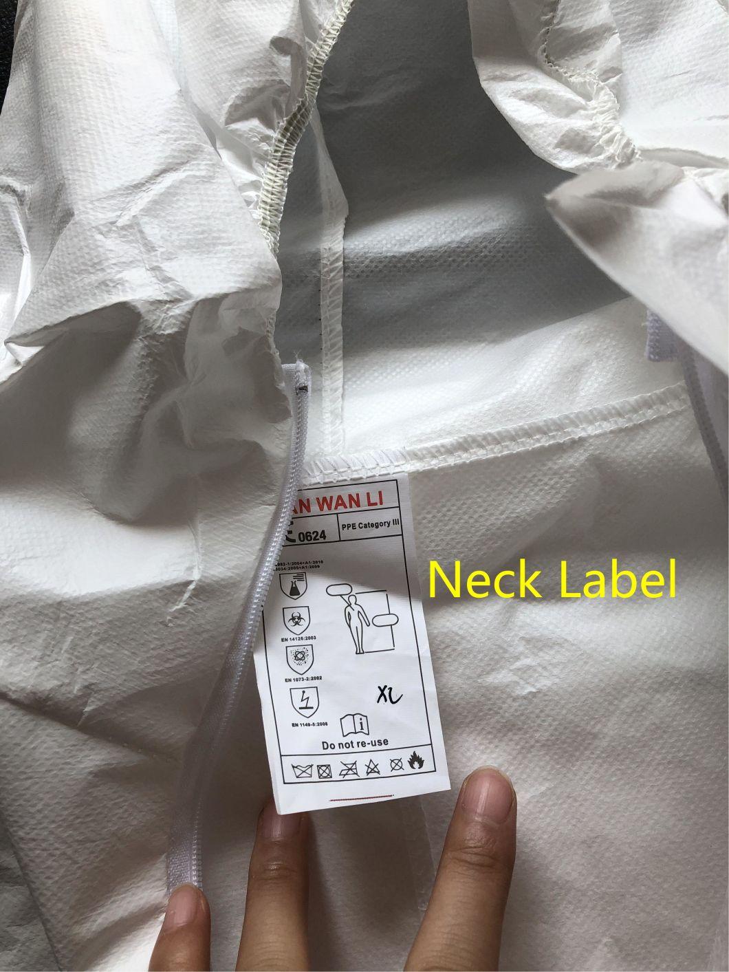Disposable Chemical Protection Garments for Mining Antistatic Breathable Workwear