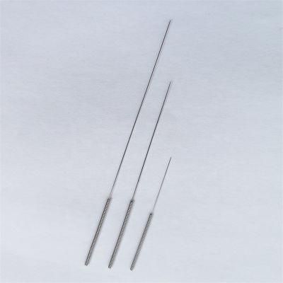 Quality Assurance Stainless Steel Handle Acupuncture Needles with Plastic Bag Packing