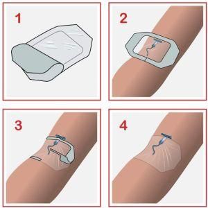 Transparent Film Dressing, Waterproof Wound Bandage Adhesive Patches, Post Surgical Shower or IV Shield, Tattoo Aftercare Bandage