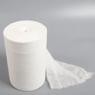 40s 90cm X 91m Medical 100% Natural Cotton Zigzag Absorbent Folded Gauze Roll