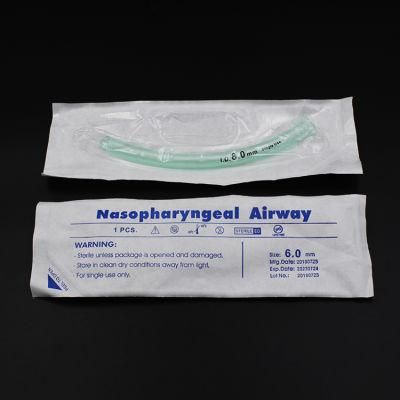 Medical Nasopharyngeal Airway with Sterilization Package for Single Usage