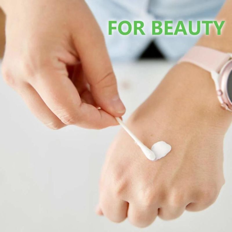 100PCS/Set Bamboo Tips Medical Ear Cleaning Wood Stiicks Cotton Swabs