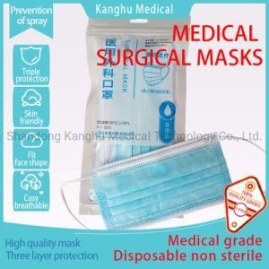 Kanghu Three Layer Disposable Medical Surgical Mask Non Sterile Ear Hanging Mask