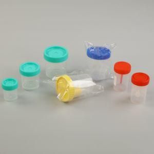 Sterile 60ml Plastic Disposable Specimen Sampling Urine Cups Container