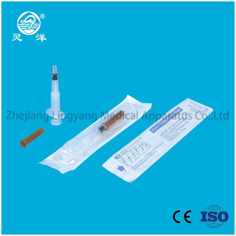 0.05ml Bcg Disposable Safety Syringe Vaccine Syringe Auto Disable Syringe