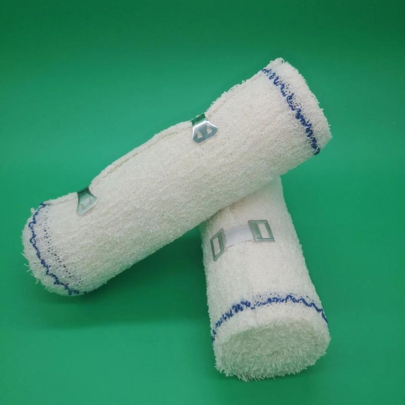 Cotton Elastic Crepe Bandage Latex Free 100% Cotton Yarn