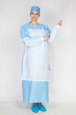 Reinforced Hygiene Disposable SMS Sterile Medical Operating Surgical Gown