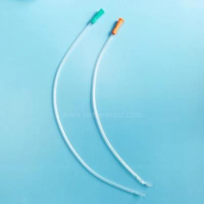 Disposable High Quality Medical Clear Smooth Standard Color PVC Nelaton Urine Urinary Tube