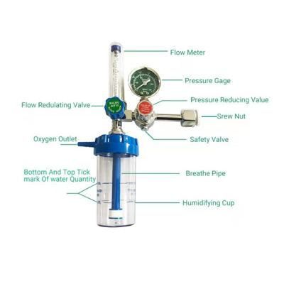Factory Price Medical Oxygen Pressure Regulator Flow Meter for Cylinder Oxygen Regulator