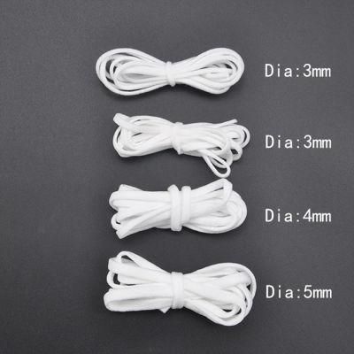 Ear Loop with Flat Shape Ear Bands Elastic Ear Loop Soft Earloop Round Flat Shape